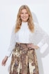 Bluse, Spitze, Stehkragen, Langarm