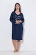 Lot de 2 chemises de nuit / grands T-shirts, col tunisien, manches longues