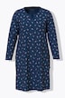 Lot de 2 chemises de nuit / grands T-shirts, col tunisien, manches longues