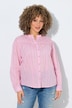Bluse, Streifen, A-Linie, Volant-Ausschnitt, Langarm