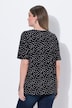 T-shirt i A-linje med fold og V-hals