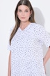 T-shirt i A-linje med fold og V-hals