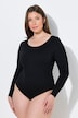 Body, Slim, Rundhalsausschnitt, Druckknöpfe, Langarm