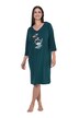 Bigshirt, Ski-Enten, V-Ausschnitt, 3/4-Arm
