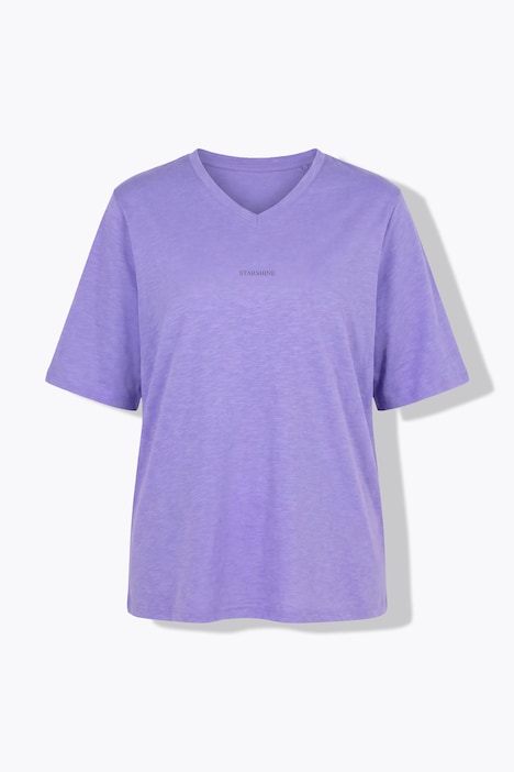 T-Shirt, bedruckt, Relaxed, V-Ausschnitt, Halbarm