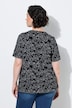 T-Shirt, Zierfalten, A-Linie, Herzausschnitt, Halbarm