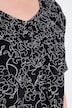 T-Shirt, Zierfalten, A-Linie, Herzausschnitt, Halbarm