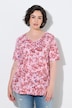 Painted Rose Print Short Sleeve Tee