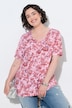 Painted Rose Print Short Sleeve Tee