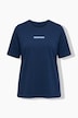 T-shirt med motivtryk, klassisk pasform og rund hals