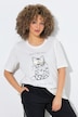 T-Shirt, Katze, Oversized, Rundhals, Halbarm