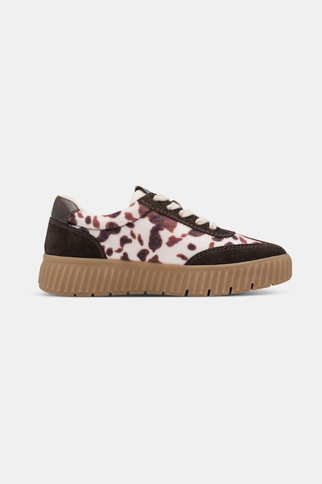 Leder-Sneaker, Tamaris Comfort, Animal, Wechselfußbett