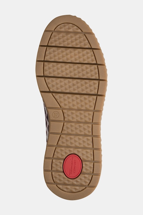 Leder-Sneaker, Tamaris Comfort, Animal, Wechselfußbett