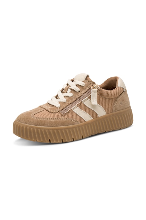 Kožené tenisky, Tamaris Comfort, zip, vyměnitelná stélka