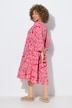 Kaftan-Kleid, Volants, Tunika-Ausschnitt, 3/4-Arm