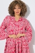 Kaftan-Kleid, Volants, Tunika-Ausschnitt, 3/4-Arm