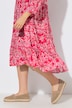 Kaftan-Kleid, Volants, Tunika-Ausschnitt, 3/4-Arm