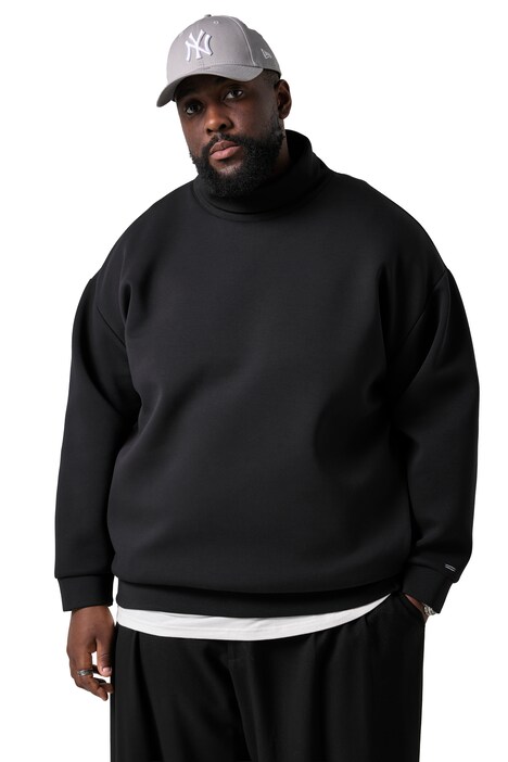 Mikina ze scuba materiálu, oversized střih, až do velikosti 8 XL