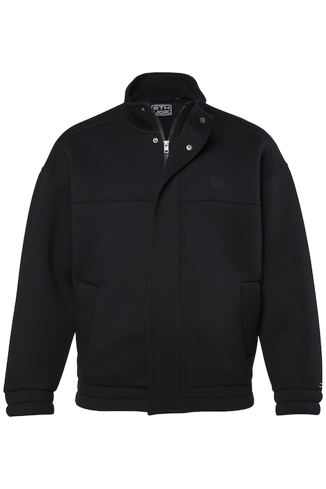 Scuba-Jacke, oversized, Stehkragen, Zipper, bis 8 XL
