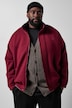 Scuba-Jacke, oversized, Stehkragen, Zipper, bis 8 XL