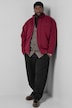 Scuba-Jacke, oversized, Stehkragen, Zipper, bis 8 XL