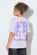 T-Shirt, Rückendruck, Oversized, Rundhals, Halbarm