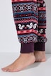 Homewear-Overall, Norwegermuster, Kapuze, Langarm