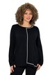 Pulovr, ozdobné linie, kulatý výstřih, dlouhé rukávy