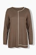 Pullover, Zierlinien, Rundhals, Langarm