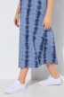 Midi-jurk, tie-dye strepen, A-lijn, ronde hals, korte mouw
