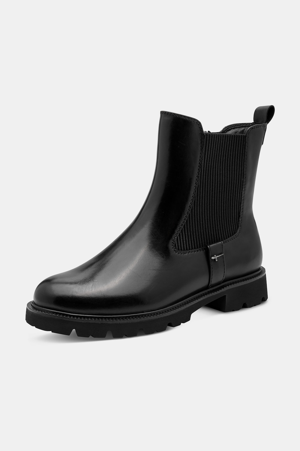 Leder-Chelsea-Stiefeletten, Tamaris Comfort, Wide Fit