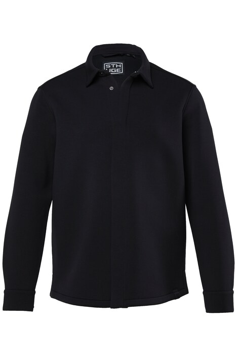 košile, Scuba teplákovina, dlouhé rukávy, kentový límec, do vel. 8XL