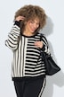 Trui, diverse strepen, oversized, ronde hals, lange mouw