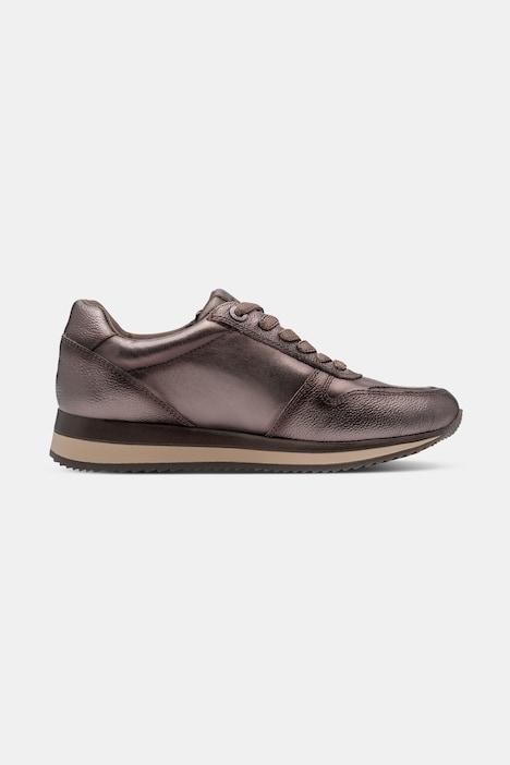 Leder-Sneaker, Jana Softline, Zipper, Ledermix, Weite H
