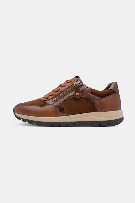 Leder-Sneaker, Jana Softline, wasserdicht, Weite H