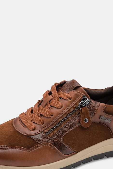 Leder-Sneaker, Jana Softline, wasserdicht, Weite H