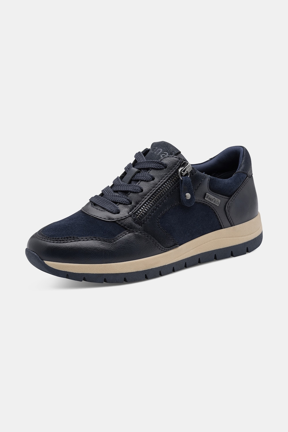 Leder-Sneaker, Jana Softline, wasserdicht, Weite H