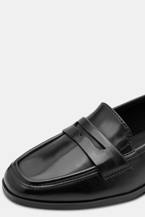 Leder-Slipper, Jana Softline, Zierspange, Weite H