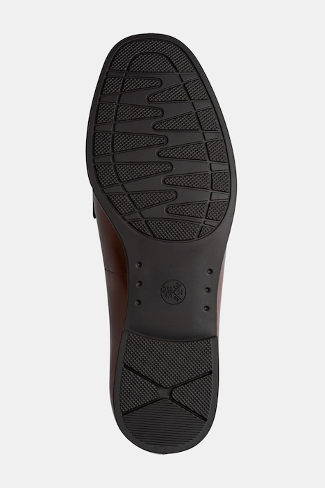 Leder-Slipper, Jana Softline, Zierspange, Weite H
