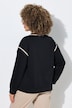 Trui, decoratieve strepen, klassieke stijl, ronde hals, lange mouw