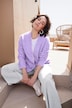 Cardigan crop, misto lana, maniche lunghe
