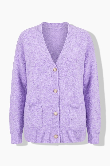 Strickjacke, Wollanteil, kurz, Langarm