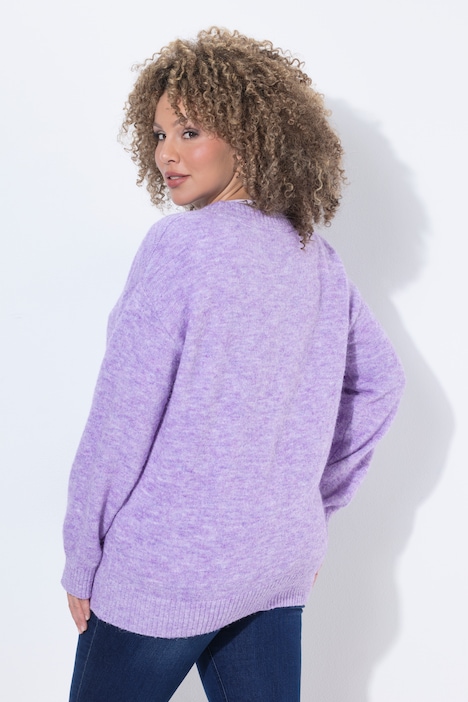 Strickjacke, Wollanteil, kurz, Langarm