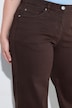 Jean coloré Mary, jambe large, 5 poches et taille confortable