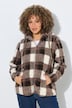 Teddy-Jacke, Karo, Kapuze, Langarm
