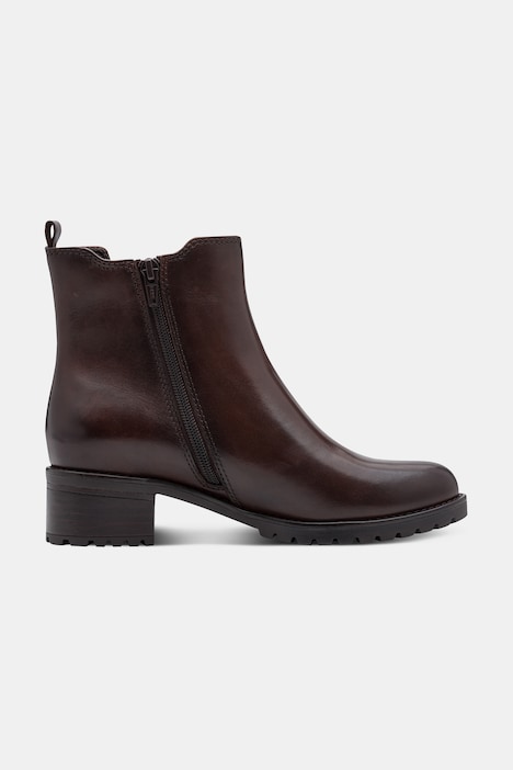 Leder-Chelseaboots, Jana Softline, Elastikeinsatz, Weite H