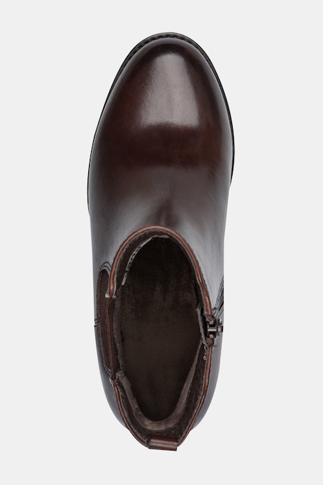 Leder-Chelseaboots, Jana Softline, Elastikeinsatz, Weite H