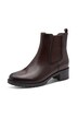 Leather Chelsea boots, Jana Softline, elasticated insert, width H
