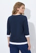 Shirt, Schmuckkanten, Rundhals, 3/4-Arm, Biobaumwolle