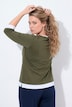 Shirt, Schmuckkanten, Rundhals, 3/4-Arm, Biobaumwolle